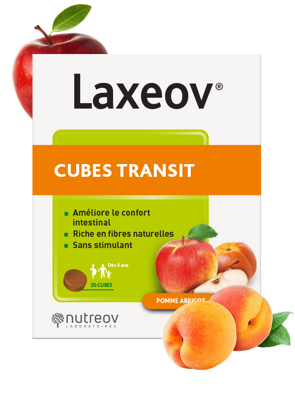 Laxeov® Cubes Transit Pomme-Abricot